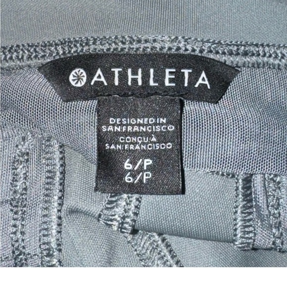 Gray Athleta: Waist measures 28". Inseam measures 26" - Picture 6 of 7